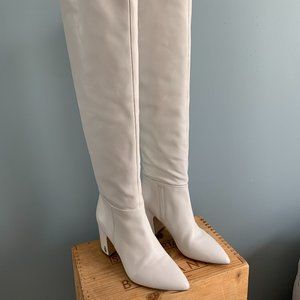 Sam Edelman White Heeled Boots